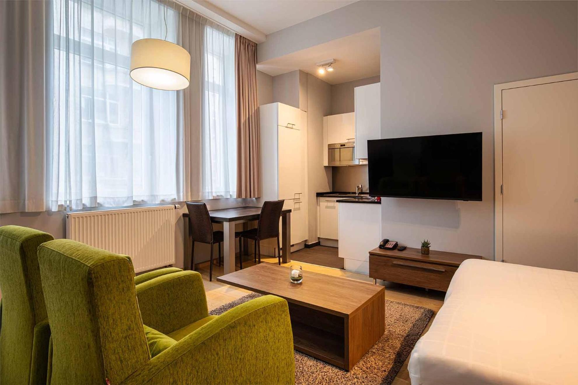 Thon Residence Florence Aparthotel Брюксел Екстериор снимка